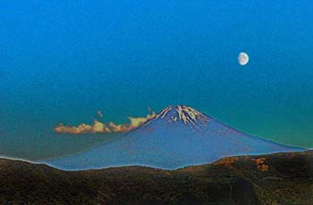 fuji and moon_flat