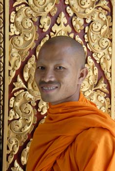 Monk at Royal Palace, Cambodia